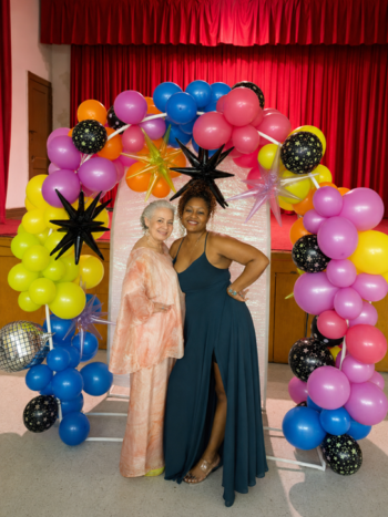 Senior Prom Fundraiser Brings Joy, Community, and Pension Advocacy Together tina and friend PAG sr prom pic